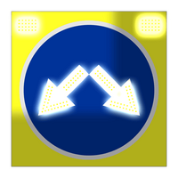 Светодиодный активный знак 4.2.3 Д=900 мм. (на щите)